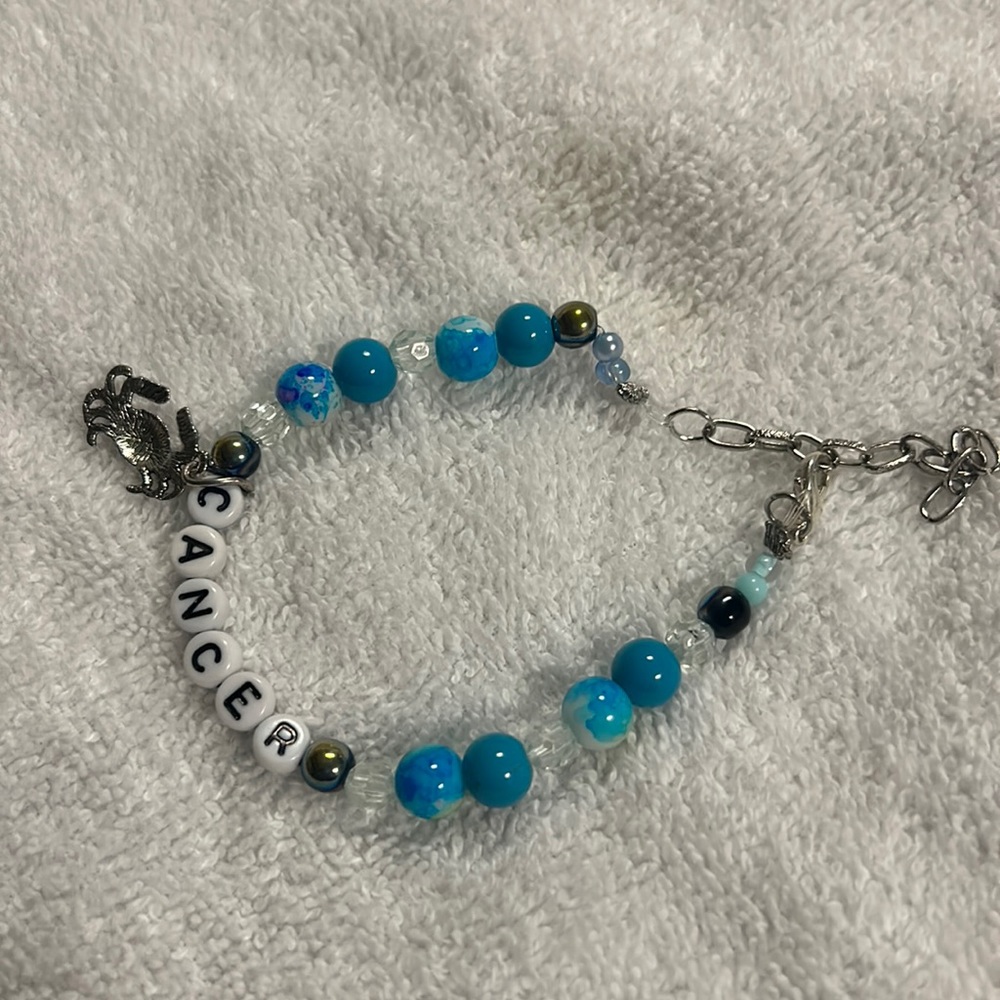 Zodiac cancer bracelet